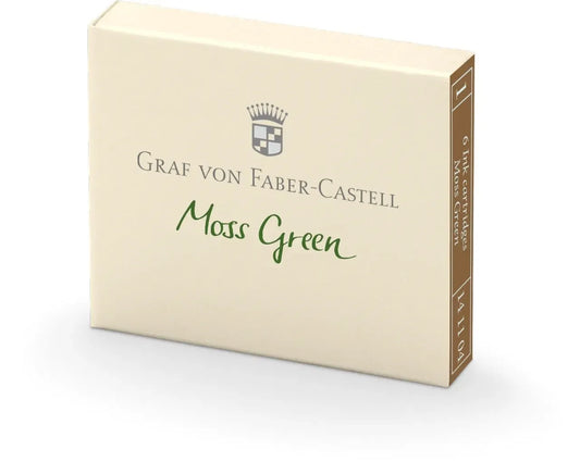 Graf von Faber-Castell 6 ink cartridges Moss Green 141104