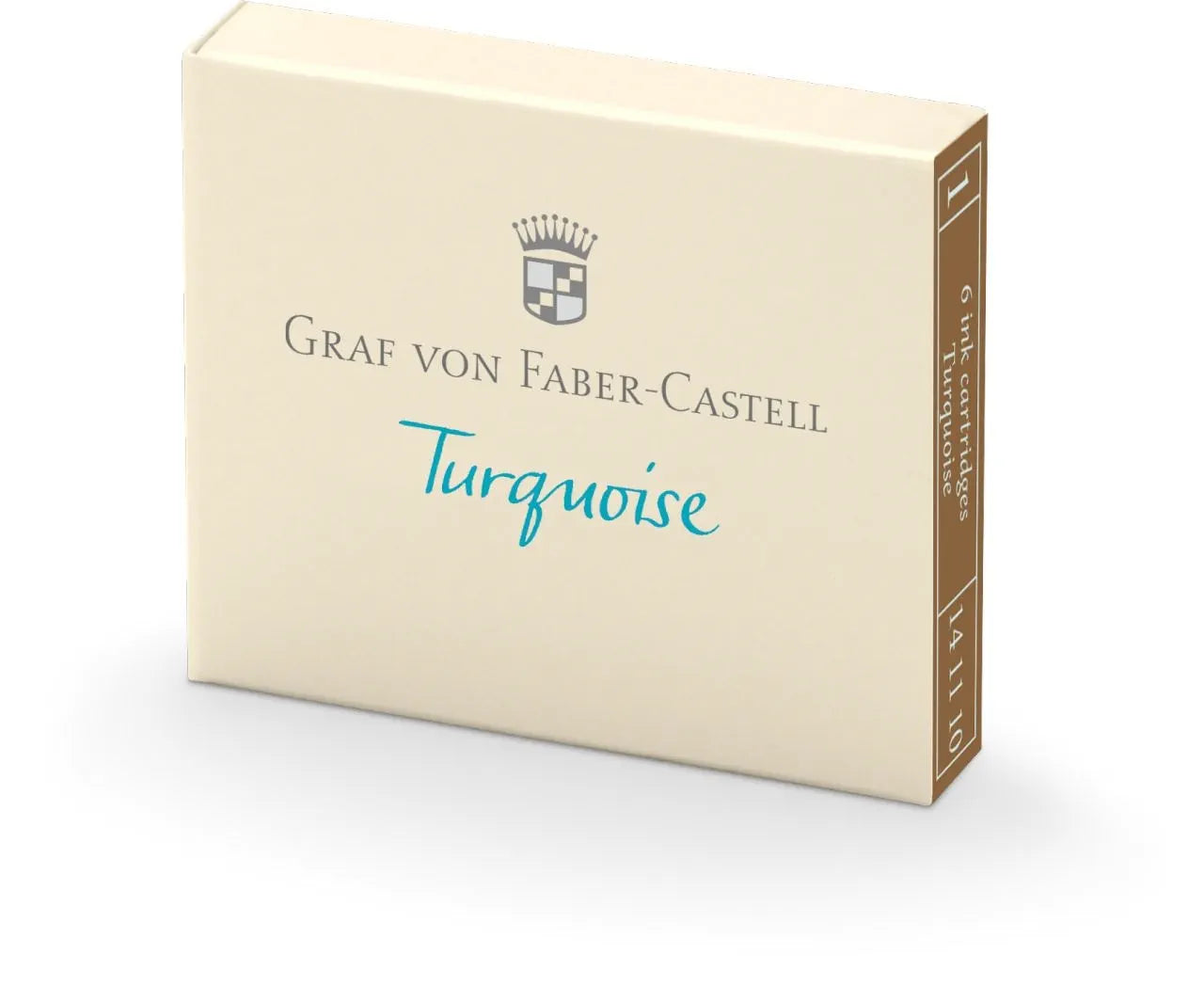 Graf von Faber-Castell 6 ink cartridges Turquoise 141110