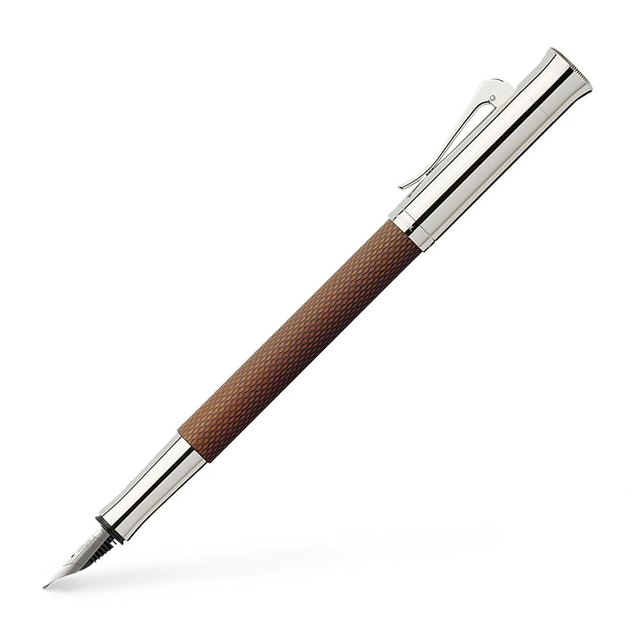 Graf von Faber-Castell Fountain pen Guilloche Cognac Brown M 146520