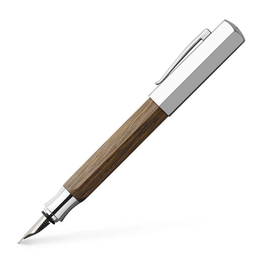Faber-Castell Ondoro smoked oak fountain pen M 147580