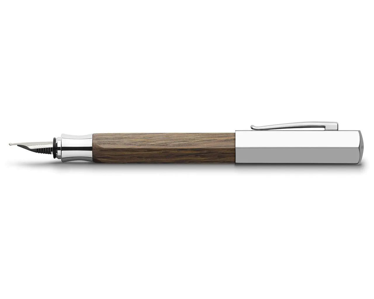 Faber-Castell Ondoro smoked oak fountain pen M 147580