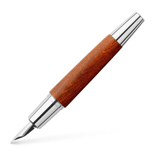 Faber-Castell e-motion wood fountain pen F, reddish brown 148201