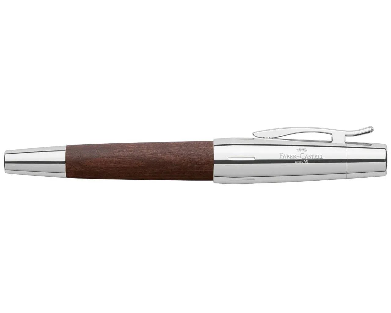 Faber-Castell e-motion wood fountain pen M, dark brown 148210