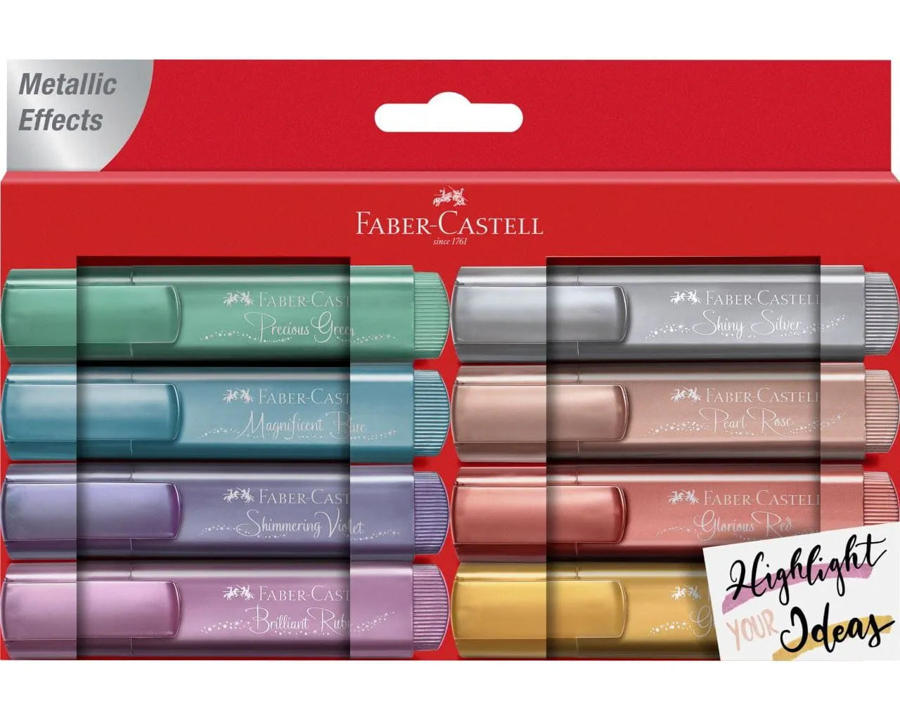 Faber-Castell Highlighter TL 46 Metallic wallet of 8 154689