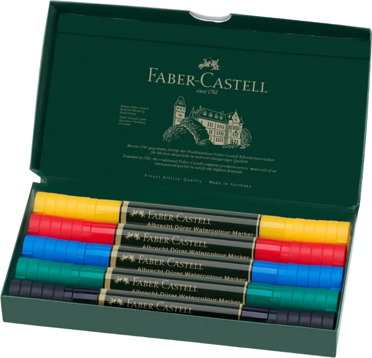 Faber-Castell Albrecht Dürer Watercolour Marker, wallet of 5 160305
