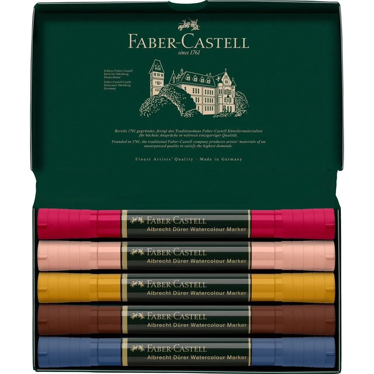 Faber-Castell Albrecht Dürer Watercolour Marker wallet of 5, Portrait 160307