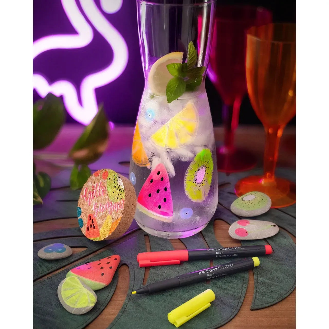 Faber-Castell Neon marker cardboard wallet of 6 160806