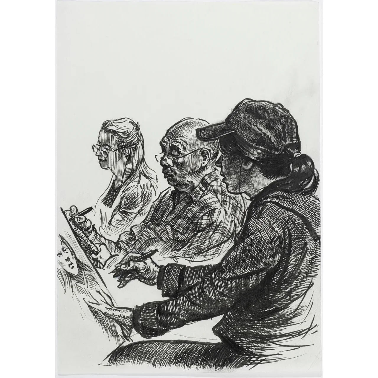 Faber-Castell Pitt Artist Pen India ink pen wallet of 8, black 167158