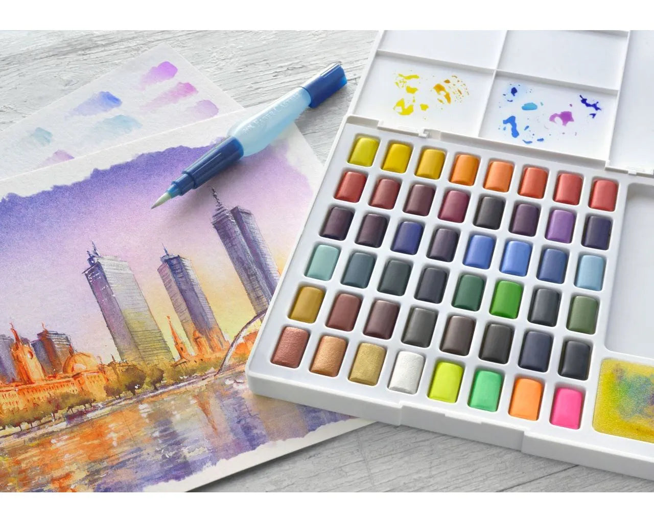 Faber-Castell Watercolours in pans 48ct set 169748
