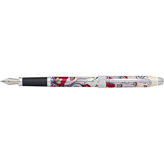 Cross Botanica Refillable Red Fountain Pen, Fine Nib AT0646-3FS