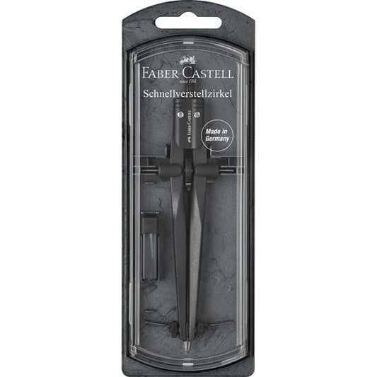 Faber-Castell Stream quick-set compass black stone 174530