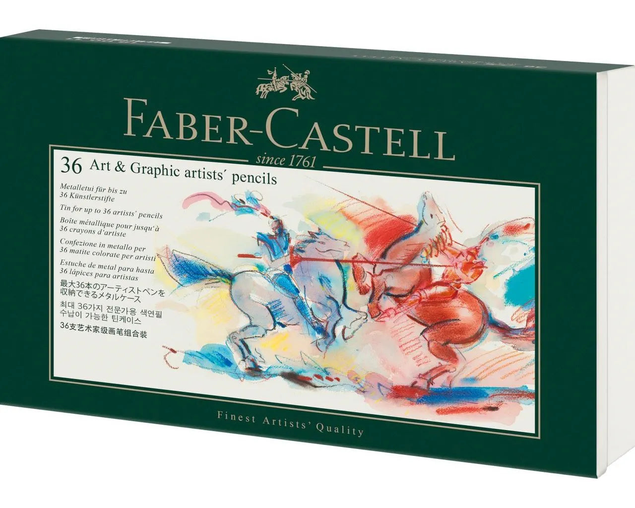 Faber-Castell Art & Graphic tin of 36 including inlays, empty 180011