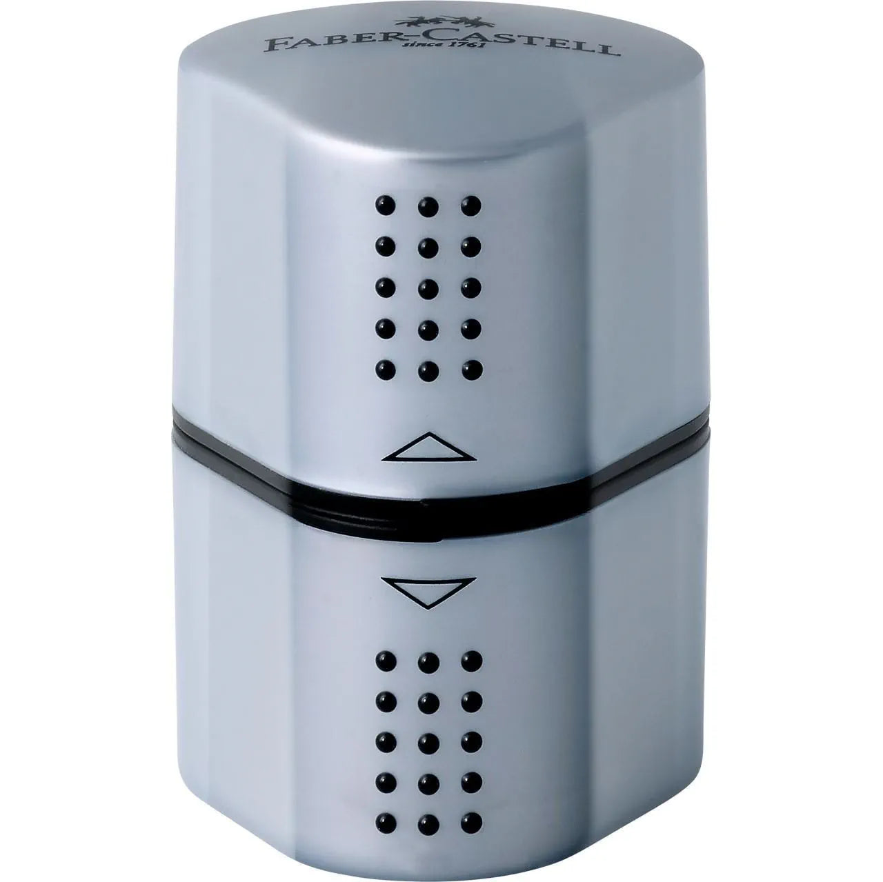 Faber-Castell Grip 2001 trio sharpening box, silver 183800