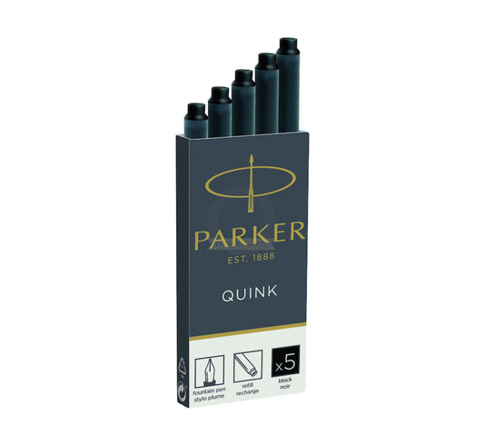 Parker Standard Black Ink Cartridges (5 pcs) 1950382