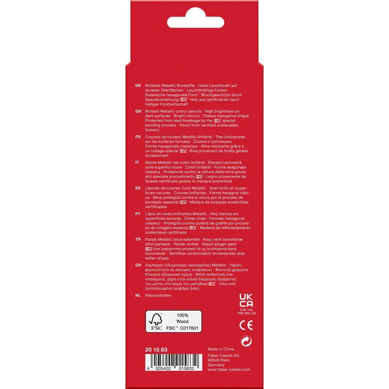 Faber-Castell Classic Colour colour pencils, cardboard wallet of 10, 201583