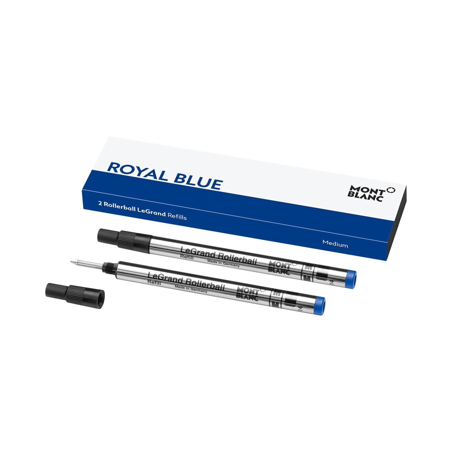 Montblanc 2 Rollerball LeGrand Refills, Royal Blue - Medium 128228