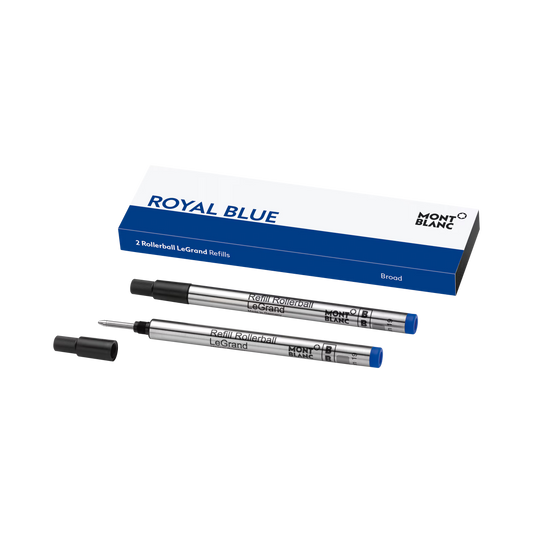 Montblanc 2 Rollerball LeGrand Refills, Royal Blue - Fine 128227
