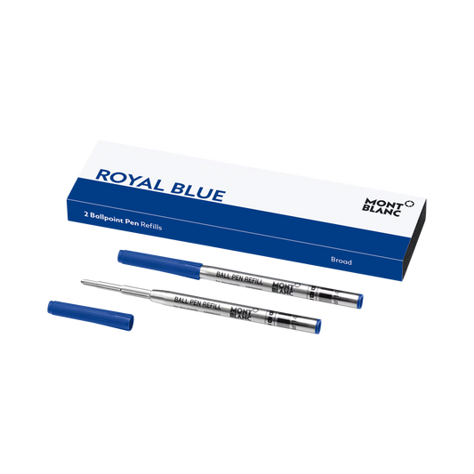 Montblanc 2 Ballpoint Refills, Royal Blue - Medium 128214