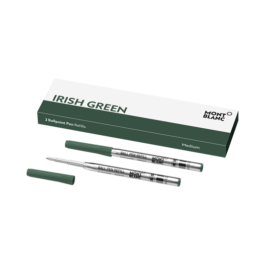 Montblanc 2X Ballpoint Refills, Irish Green - Medium 128217