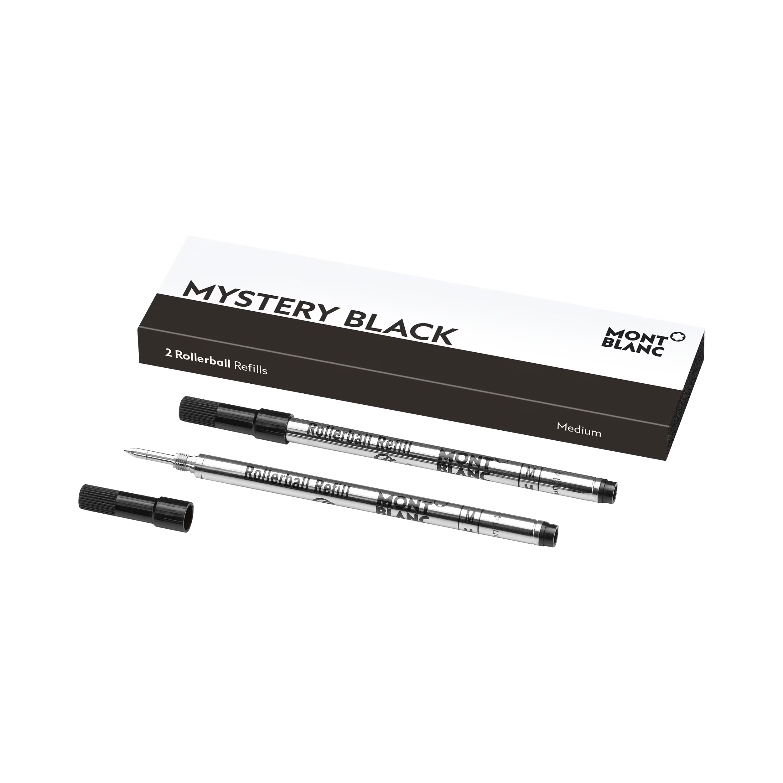 Montblanc 2 Rollerball Refills Medium Mystery Black 128231