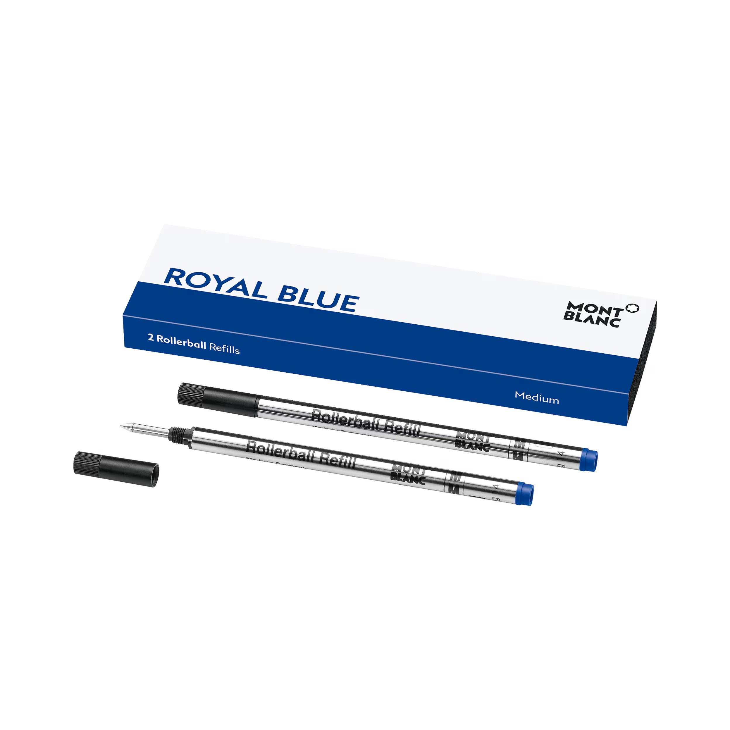 Montblanc 2 Rollerball Refills, Royal Blue - Medium 128233