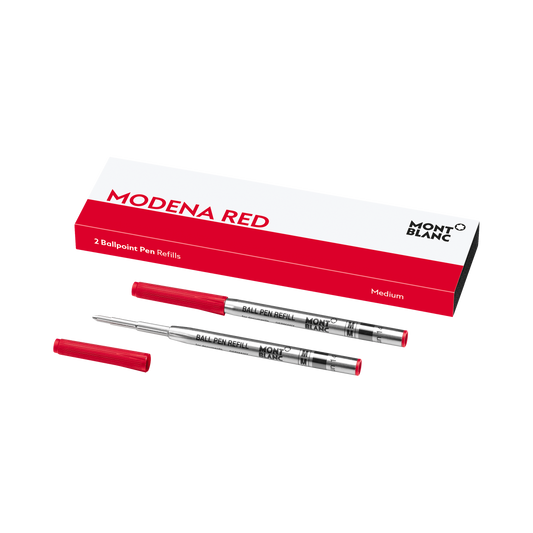Montblanc 2X Ballpoint Refills, Modena Red - Medium 128216