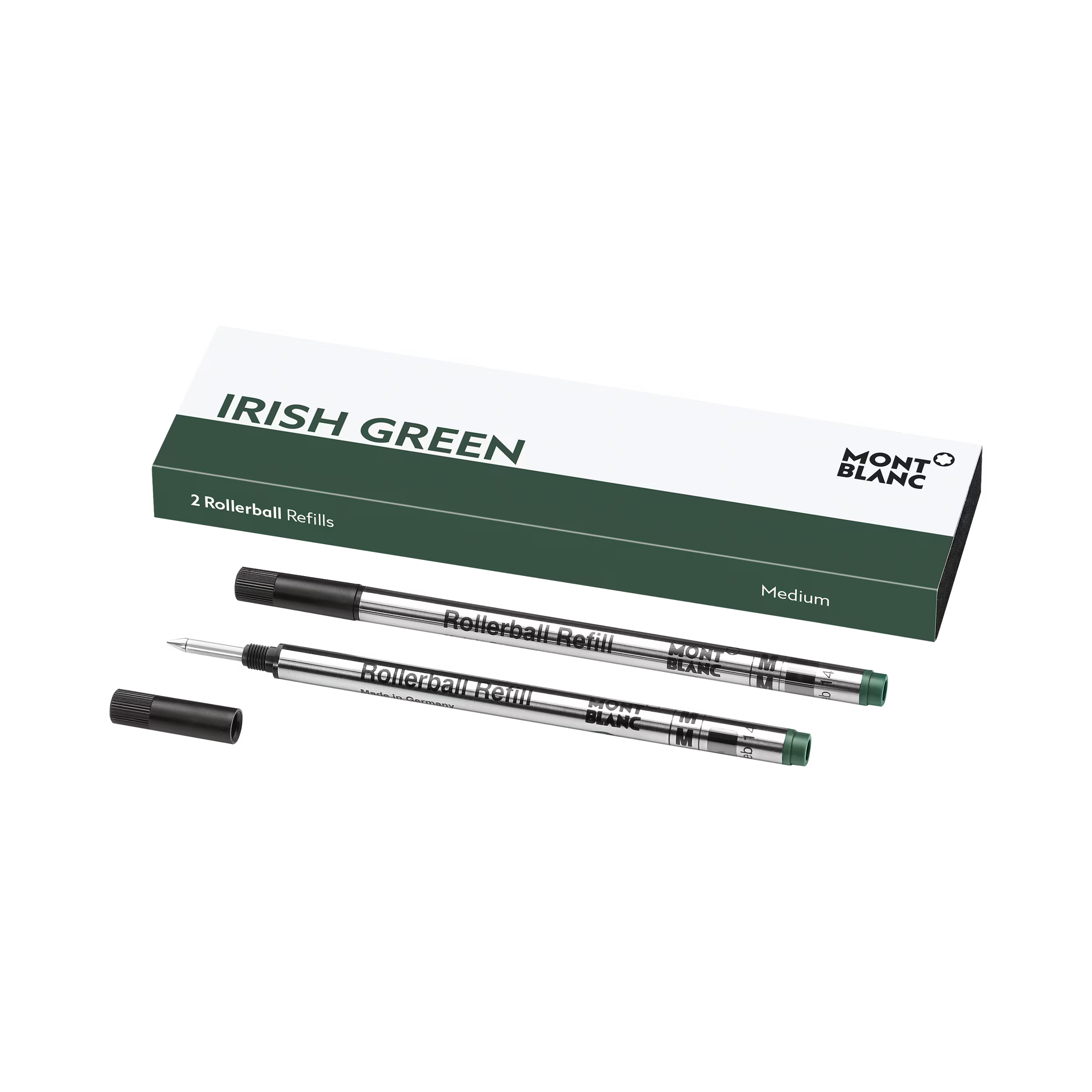 Montblanc 2 Rollerball Refills, Irish Green - Medium 128235