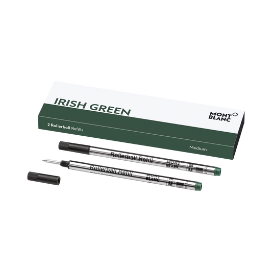 Montblanc 2 Rollerball Refills, Irish Green - Medium 128235
