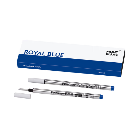 Montblanc 2 Fineliner Refills, Royal Blue - Medium 128248