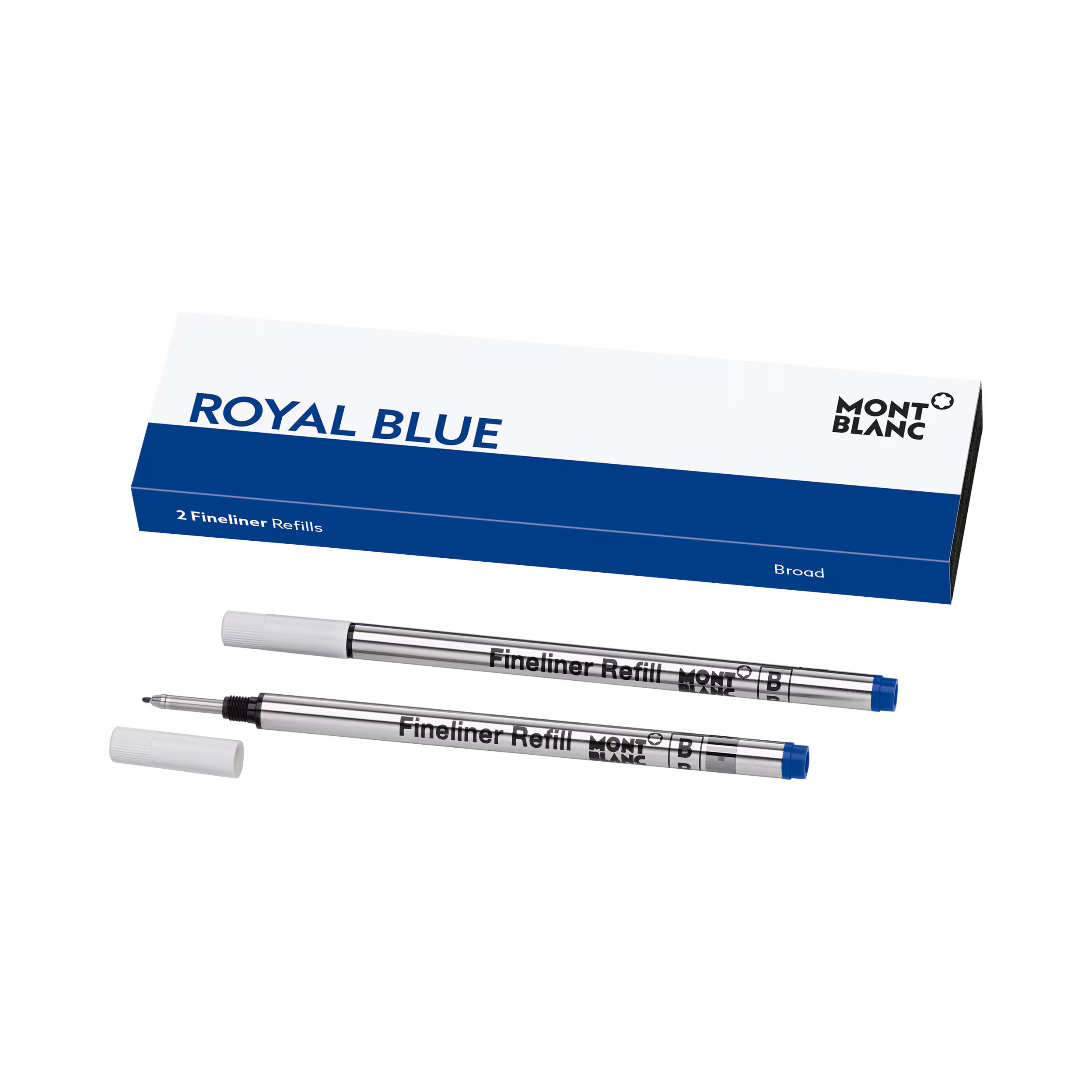 Montblanc 2 Fineliner Refills, Royal Blue - Broad 128249