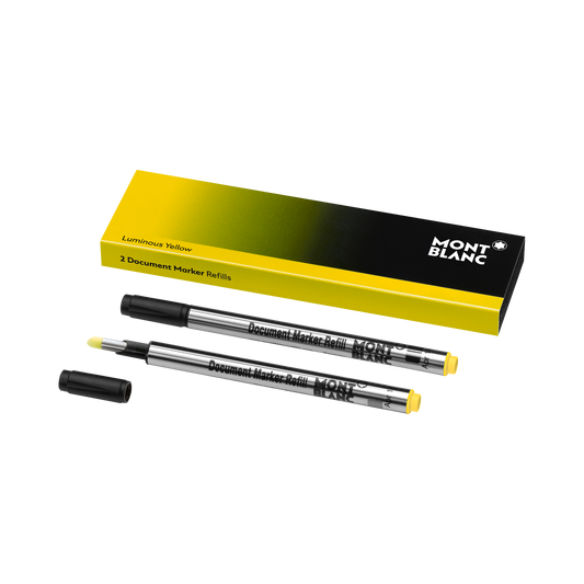 Montblanc 2X Document Marker Refills, Luminous Yellow 128252