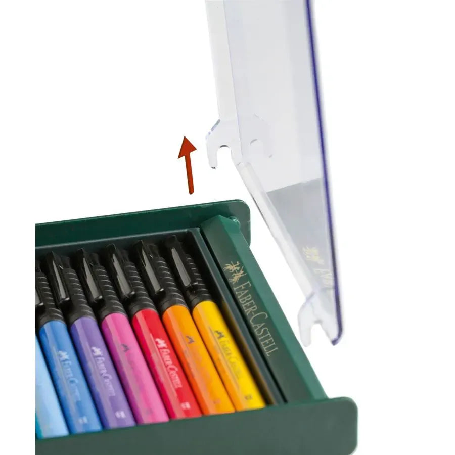 Faber-Castell Pitt Artist Pen Brush India ink pen set of 12, Basic tones 267421