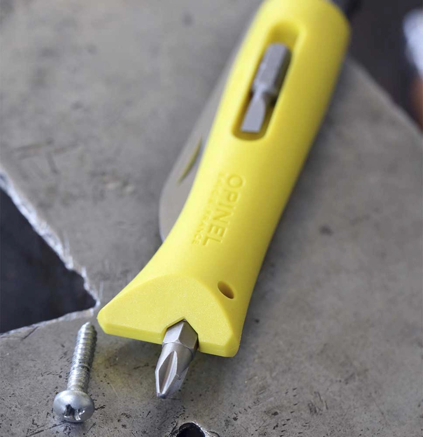 Opinel No.09 DIY Folding Utility Knife Yellow 001804