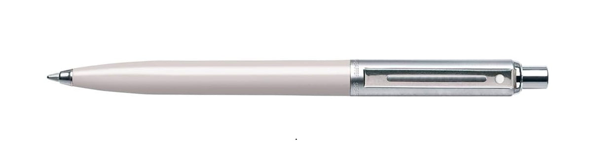 Sheaffer Sentinel White Ballpoint Pen with Chrome Trim E23210751