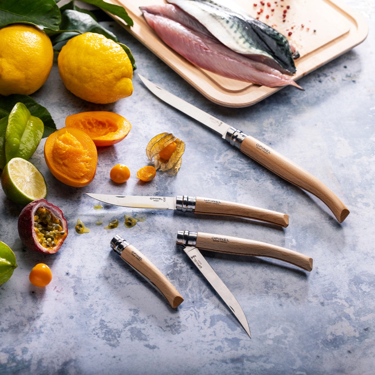 Opinel No.10 Beech Effilé - New version Stainless Steel Pocket Knive 002559
