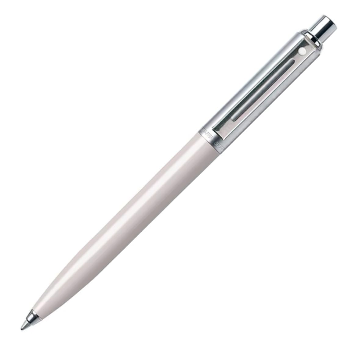 Sheaffer Sentinel White Ballpoint Pen with Chrome Trim E23210751
