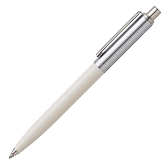 Sheaffer Sentinel White Ballpoint Pen with Chrome Trim E23210751