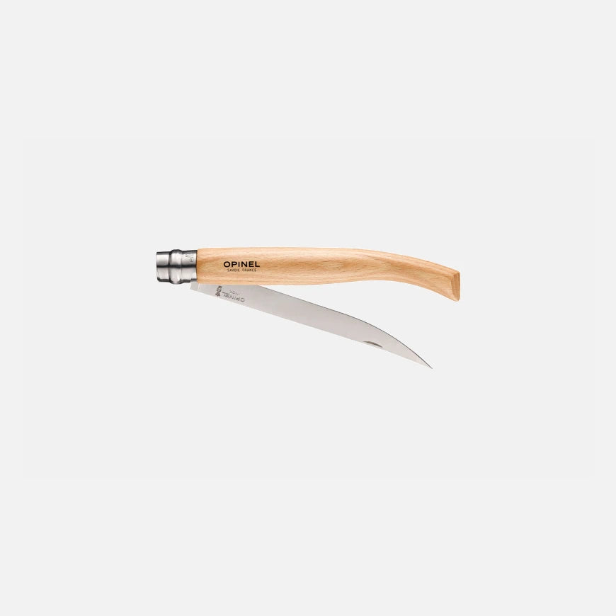 Opinel No.15 Beech Effilé - New version Stainless Steel Pocket Knive 002561