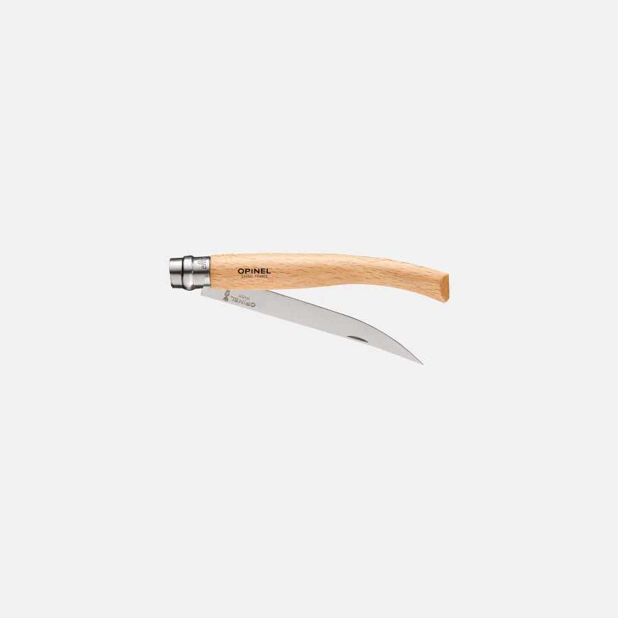 Opinel No.12 Beech Effilé - New version Stainless Steel Pocket Knive 002560