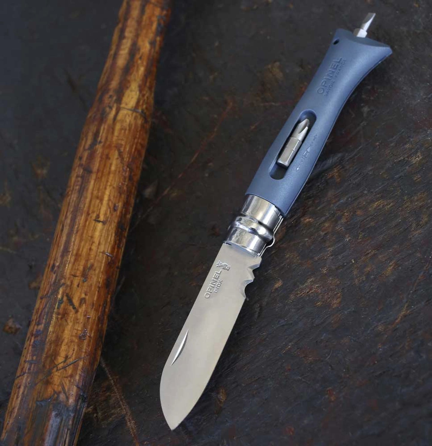Opinel No.09 DIY Folding Utility Knife Grey 001792