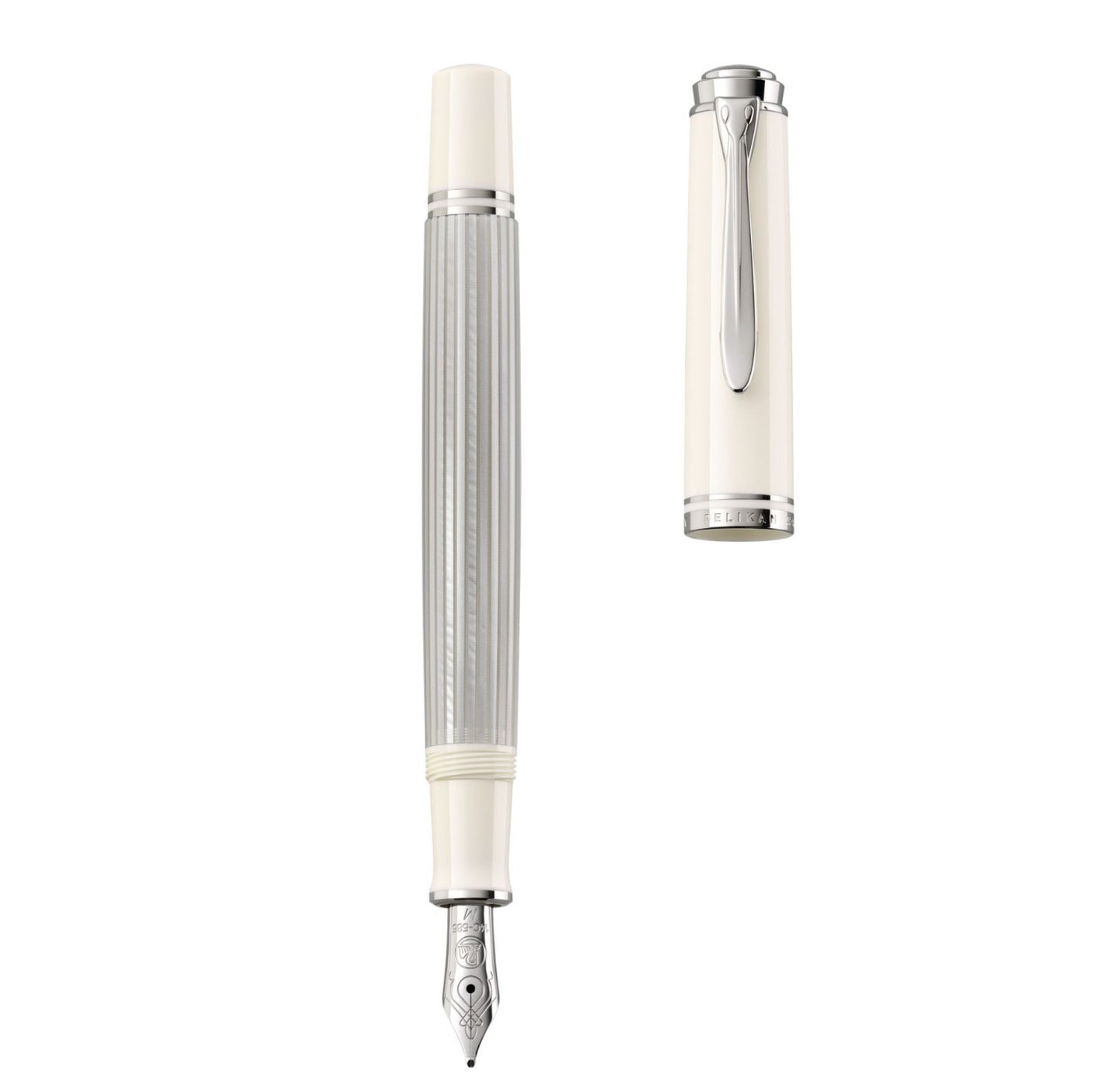 Pelikan M405 Fountain Pen Souverän Silver-White EF 815505