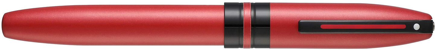 Sheaffer Icon Metallic Red with Gloss Black PVD Appts. Fountain Pen - Fine Nib E0911143