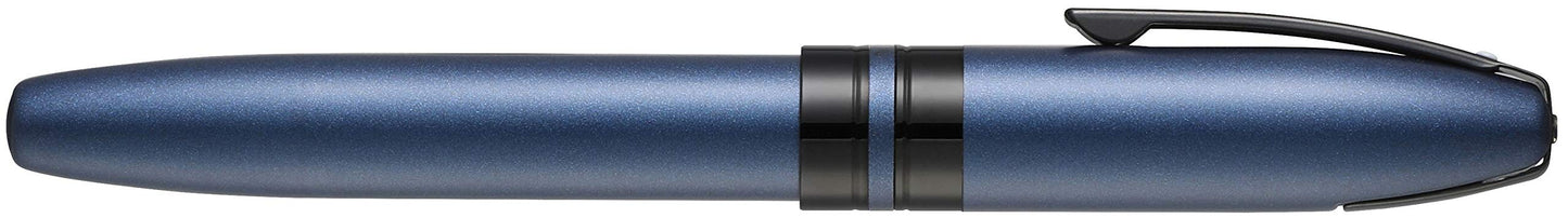 Sheaffer Icon Metallic Blue with Gloss Black PVD Appts. Fountain Pen - Fine Nib E0911043