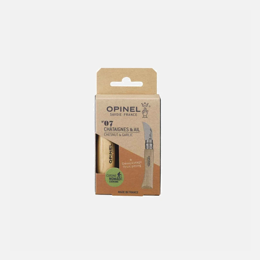 Opinel No.07 Folding Chestnuts, garlic and pitting Stainless Steel Knife 002360