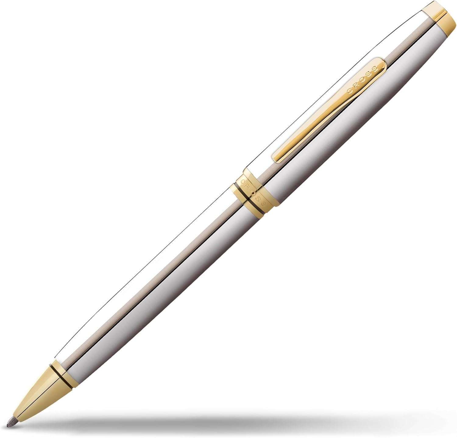 Cross Coventry Coventry Refillable Ballpoint Pen Black Ink, Polished Chrome & Gold AT0662-2