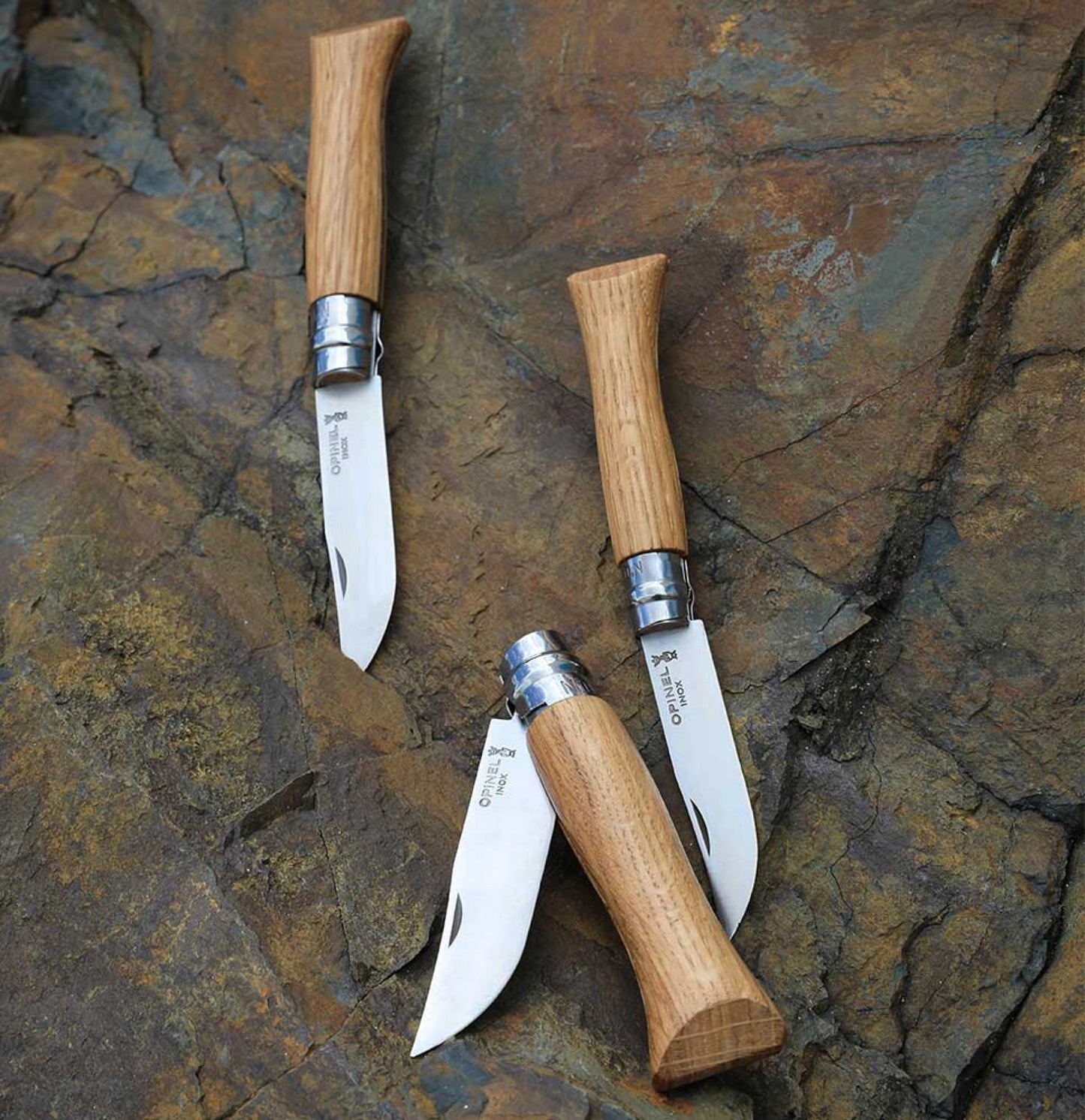Opinel No.09 Oak Wood Stainless Steel Folding Knife 002424