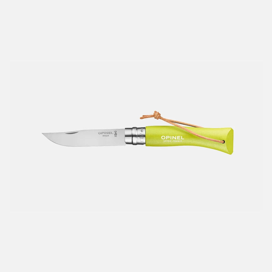 Opinel No.07 Bushwhacker Anise Stainless Steel Pocket Knife with Lanyard 002207