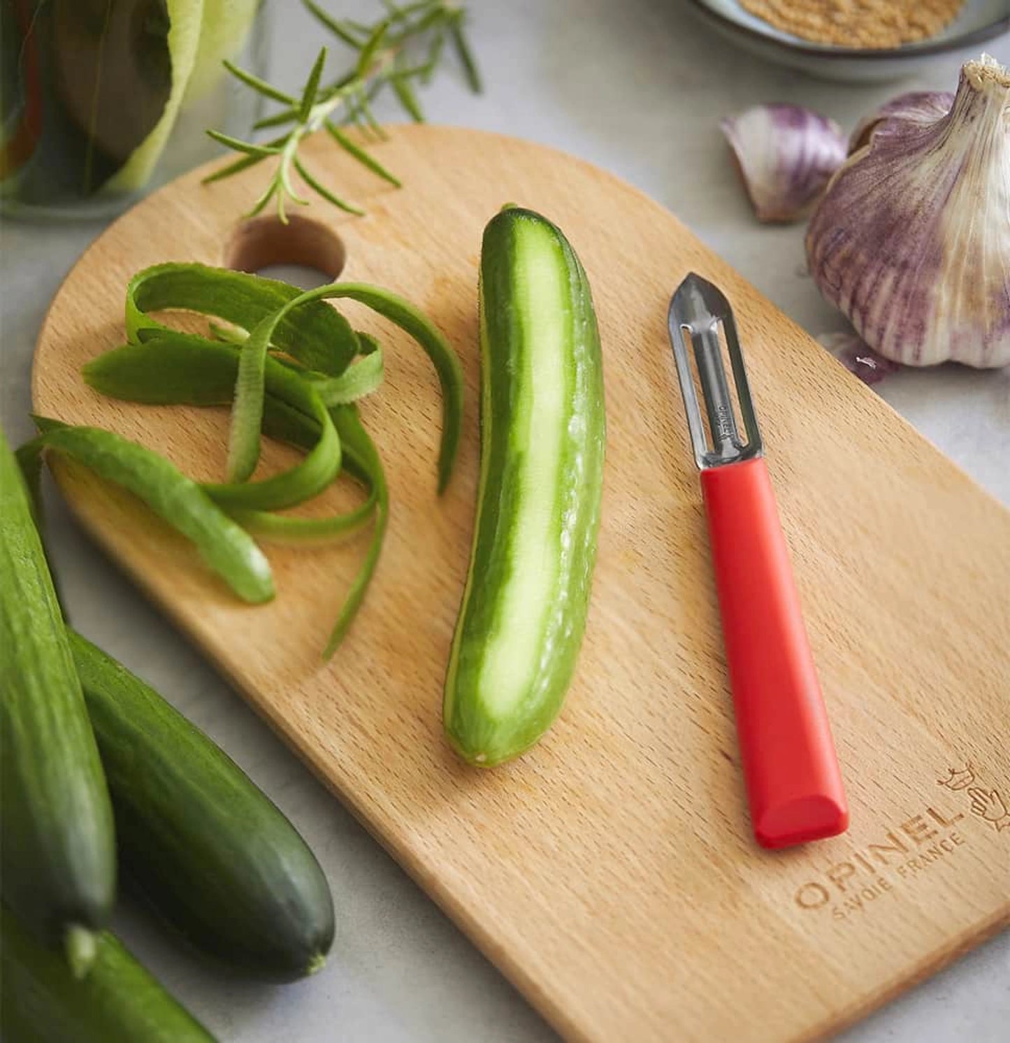 Opinel N315 Essentials+ Stationary Peeler Red 6 cm 002358