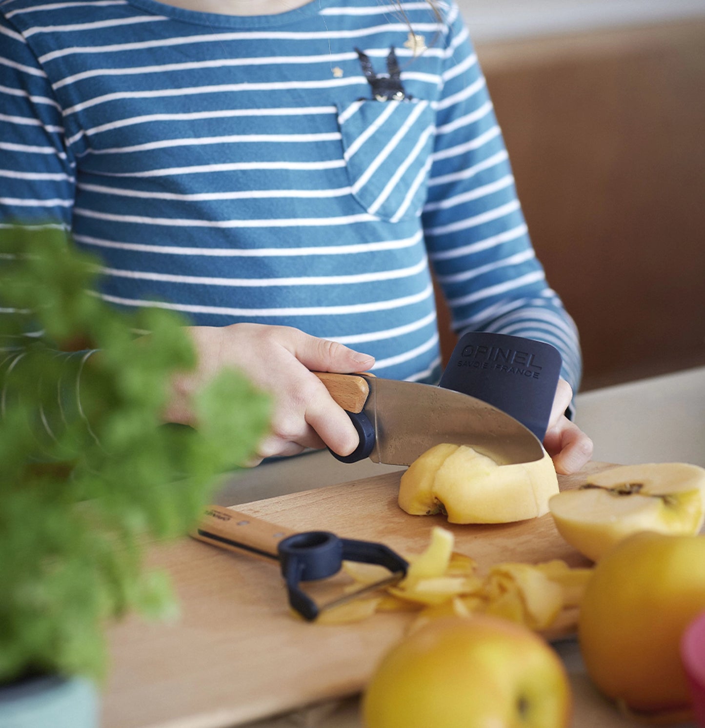 Opinel Le Petit Chef - 3pc. Kitchen Set Stainless Blue 002605