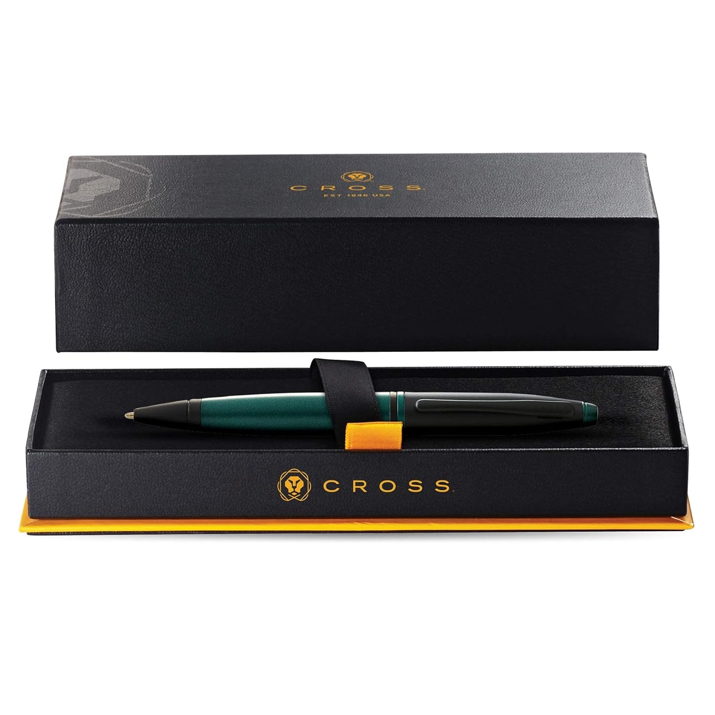 Cross Calais Matte Green and Black Lacquer Ballpoint Pen AT0112-25